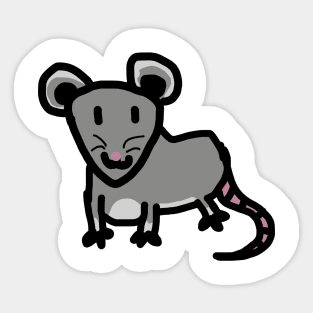 Goofy rat Sticker